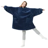 BEDSURE Hoodie Decke mit Ärmeln - Tragbare Decke zum Anziehen Erwachsene Kuschelpullover, Warm Kuscheldecke mit Ärmeln weich Ärmeldecke als Geschenke für Frauen Freundin Mütter