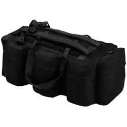 3-in-1 Seesack Armee-Stil 90 L Schwarz