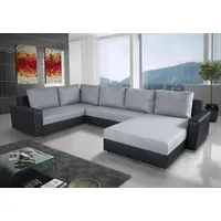 Fun Möbel Couchgarnitur GRADO mit Schlaffunktion Otto.. Rechts Schwarz/