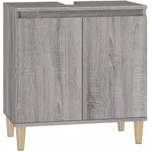 vidaXL Waschbeckenunterschrank 58 x 60 x 33 cm Grau
