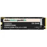 dekoelektropunktde 2TB M.2 NVMe Gen4 SSD Festplatte passend für Dell Precision 7680, Alternatives Ersatzteil 2280 PCIe 4.0 x 4