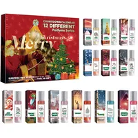 Parfum Adventskalender 2024 Frauen - 9/12 Teiliges Duftset, Pheromone Parfum Woman, Pheromone Parfüm Set, Mini Parfüm Adventskalender 2024 für Sie, Weihnachts-Geschenkset für Frauen (12PC)