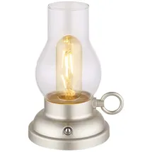 GLOBO Tischlampe Glas Amber