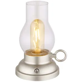 GLOBO Tischlampe Glas Amber