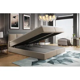Trada Royal Boxspringbett 200 x 200 cm H3 Beige