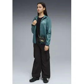 Puma Windbreaker "ESS UV WINDBREAKER", Jungen, Gr. 176, grün (emerald ice), Obermaterial: 100% Polyester, unifarben, regular fit normal, Rundhals, Jacken Windbreaker, für Jugendliche, mit Kapuze, mit Eingrifftasche