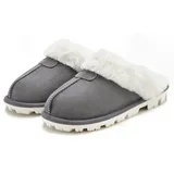 VIVANCE Plüsch Hausschuhe, Pantolette, Pantoffeln, Clogs, Schlappen,« mit Warmfutter VEGAN Gr. 43,