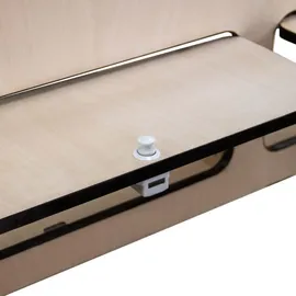 MonsterShop Hängeschrank Wohnwagen 120 x 25 x 25 cm Schwarz
