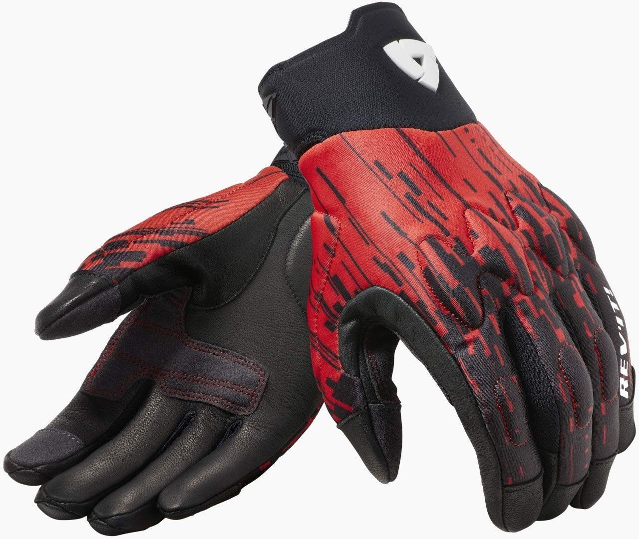 Revit Spectrum De Handschoenen van de motorfiets, zwart-rood, 2XL Voorman