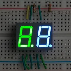 Dual LED 7-Segment-Anzeige, RGB