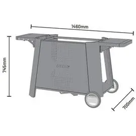 cozze Plancha 800 70 cm Stahl schwarz