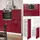 Vicco Küchenzeile R-Line 180 cm Bordeaux Hochglanz/Weiß