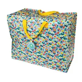 Dotcomgiftshop Aufbewahrungstasche XXL 55 x 48 x 28 cm robust und langlebig Butterfly Garden