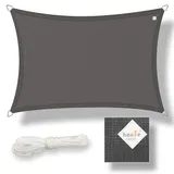 Hanse Marken Sonnensegel Sonnenschutz Schattensegel 2x4m Graphit