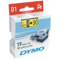 Dymo Beschriftungsband Etikettenband Dymo D1 19mm/7m schwarz/gelb