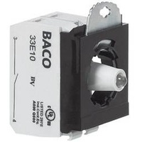 BACO 333ERAGL10 Kontaktelement, LED-Element mit Befestigungsadapter 1 Schließer Grün tastend 24V 1