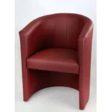 Cocktailsessel Clubsessel Bordeaux Farben Loungesessel Sessel Kunstleder Neu - bordeaux