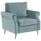 Beliani Sessel VIETAS Samtstoff 72 x 71 x 70 cm Mintgrün