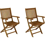 DEGAMO Benita Gartenstuhl 52 x 58 x 91 cm braun 2 St.