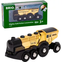 BRIO Goldene Batterielok mit Licht und Sound