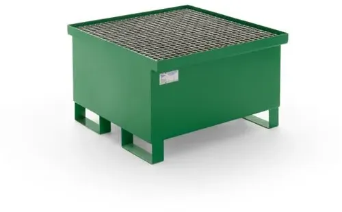 Hardwex Auffangwanne mit Gitterrost, unterfahrbar, Eco-Line, 216 l