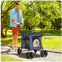 PawHut Hundewagen 1-tlg Blau