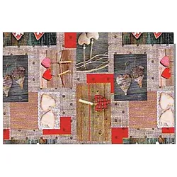 EXKLUSIV HEIMTEXTIL Wachstuch Tischdecke abwischbar Vliesrücken 140 cm breit individuelle Längen ca.140 x 100 cm Design HAERT
