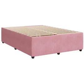 vidaXL Boxspringbett 140 x 200 cm Rosa