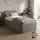home collective Polsterbett 100x200 cm Doppelbett Bett mit verstellbarem Lattenrost & Bettkasten, gepolstertes Kopfteil, Germany | Beige