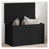 vidaXL Truhe Schwarz 60x35x35 cm Holzwerkstoff