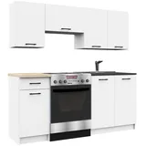 Akord Küchenmöbelset OLIWIA 180 x 46 x 203 cm Weiß