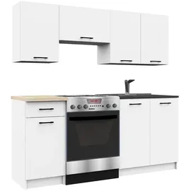 Akord Küchenmöbelset OLIWIA 180 x 46 x 203 cm Weiß