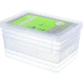 KEEEPER Bea 26,5 x 14 x 39 cm 3-tlg. transparent