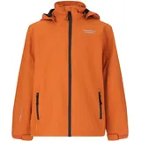 Weather Report Outdoorjacke WEATHER REPORT "Borise Jr.", Kinder, Gr. 140, orange, 90% Polyester, 10% Elasthan, mehrfarbig, normal, hoch geschlossener Ausschnitt, Jacken Outdoorjacke, mit wasserdichter Ausstattung