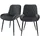 ML-Design Esszimmerstuhl Anthrazit Samt 2er Set