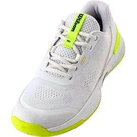 Wilson Intrigue PRO OZ Tennisschuh, White/Safety Yellow/Navy Blazer, 38 2/3 EU
