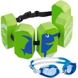 BECO-SEALIFE Schwimmgürtel 5-Block, 19-30 kg + BECO Kinder-Schwimmbrille