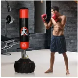 Homcom Standboxsack schwarz Kunstleder H/D: ca. 180x60 cm