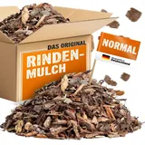 BBQUH Rindenmulch Mittel 10-40mm Körnung - 100 Liter Premium Rindenmulch aus bayrischer Fichten- & Kiefernrinde - Umweltfreundliche Lieferung ohne Folie im Karton - Rinden Mulch in Gärtnerqualität