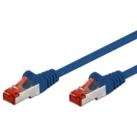 goobay CAT 6 Patchkabel, S/FTP (PiMF), blau