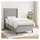 vidaXL Boxspringbett 100 x 200 cm Hellgrau