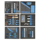 Gedore TS-190 Werkzeugsortiment in Check-Tool-Modulen, 190-teilig