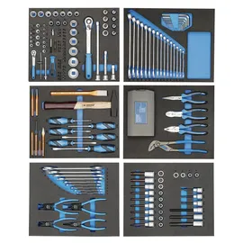 Gedore TS-190 Werkzeugsortiment in Check-Tool-Modulen, 190-teilig