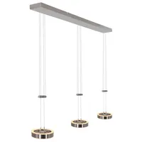 Abra lighting Hängeleuchte Pendelleuchte Esszimmerlampe LED Höhenverstellbar dimmbar stahl