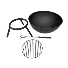 Jet-Line Feuerschale Navaro schwarz lackiert Feuerstelle Feuerkorb