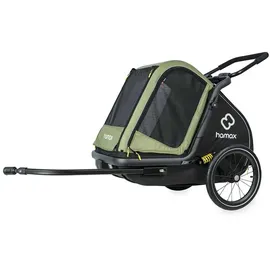 Hamax Pluto M Hundeanhänger grün/schwarz 2025