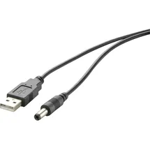 Renkforce USB-Stromkabel USB 2.0 USB-A Stecker, DC Stecker 5,5 mm 1.00 m