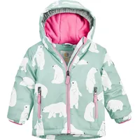 KILLTEC first instinct by killtec unisex Skijacke wasserdicht/Funktionsjacke mit Kapuze und Schneefang FISW 30 MNS SKI JCKT, stahlmint, 122, 39907-000