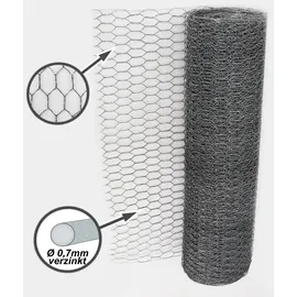 Aquagart 120m Sechseckgeflecht Hühnerzaun Kaninchendraht Hasengitter Hasendraht 100cm