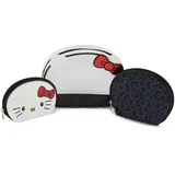 Hello Kitty Kosmetikkoffer-Set – Mädchen, Jungen, Teenager, Erwachsene – Offiziell lizenziertes Hello Kitty Reise-Kosmetikkoffer, 3-teiliges Set, Transparent